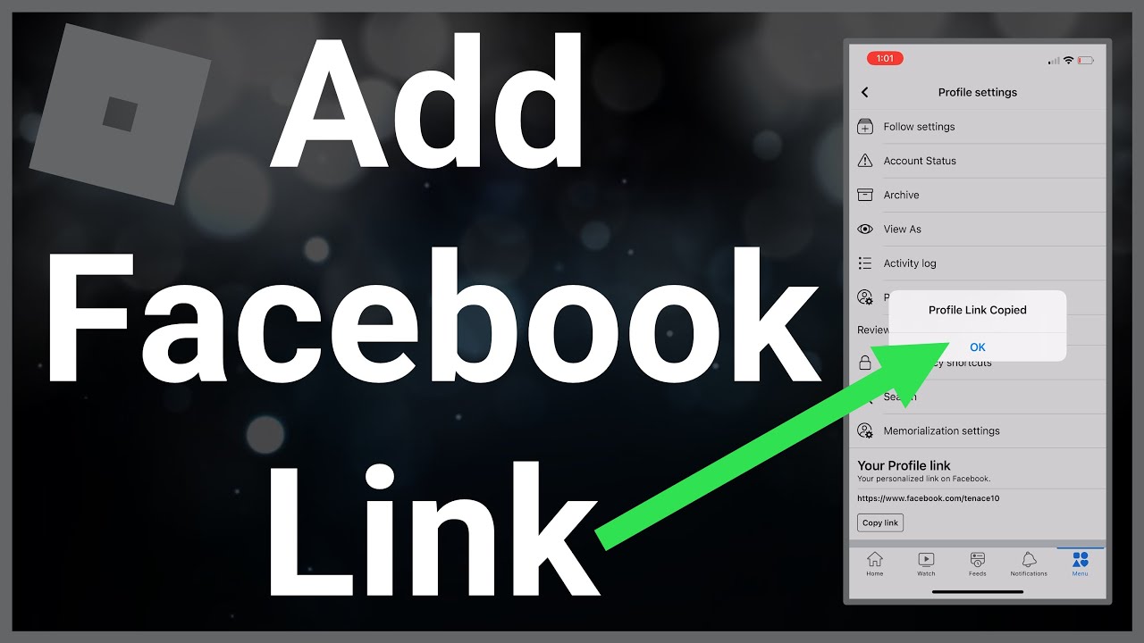 How To Add Your Facebook Link To Roblox Account 